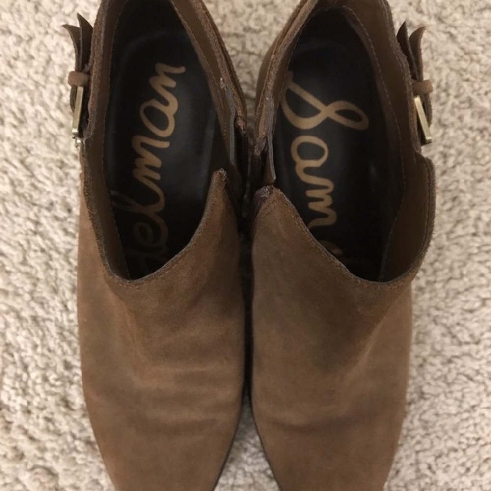 Sam Edelman Brown Ankle Booties - Picture 2 of 5